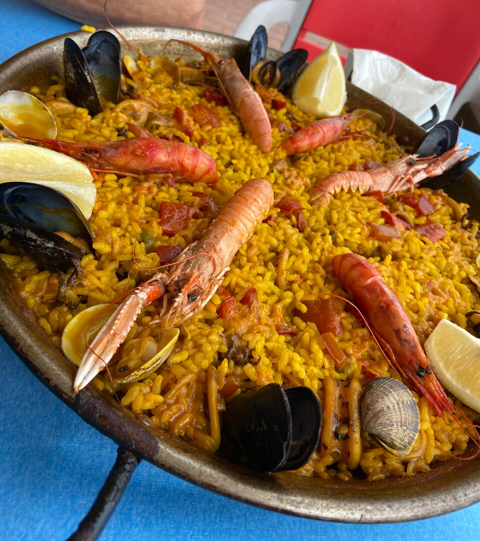 Express Pressure Cooker Seafood Paella