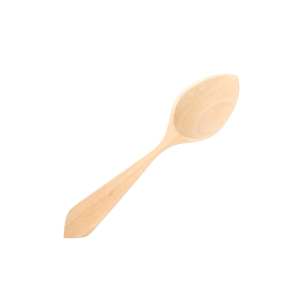 The classic Paella spoon made out of Boj wood, a native tree of Valencia, Spain.