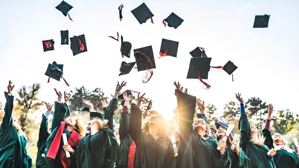 An example of a modern day universal Ritual: students graduation from college or university