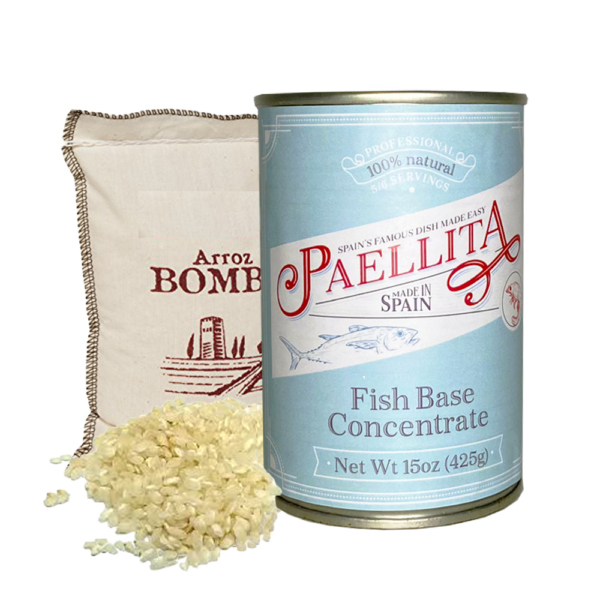 Paellita Pack Fish Seafood Paella Base with Bomba Rice