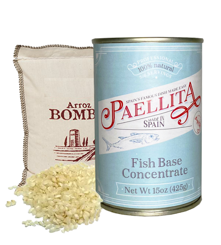 Paellita Pack Fish Seafood Paella Base with Bomba Rice